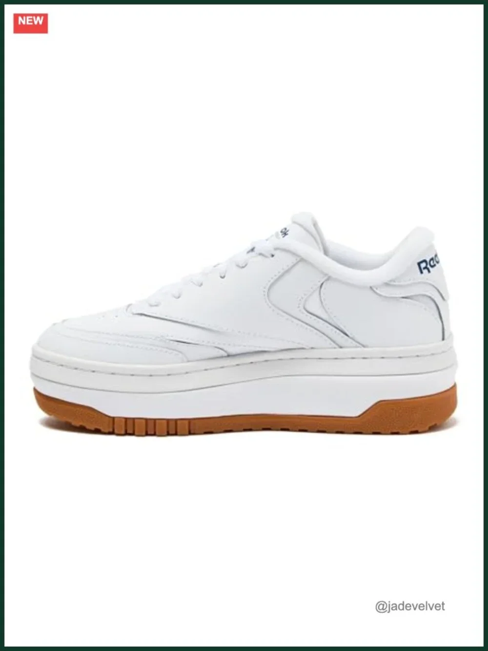 Reebok Club C Extra Platform Sneakers Women's Leather Chunky White Casual